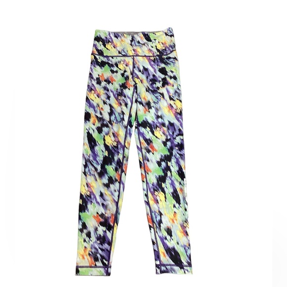 Peloton x WITH Composite Color Abstract High Waisted Leggings Sz MED REVERSEIBLE - Picture 1 of 5